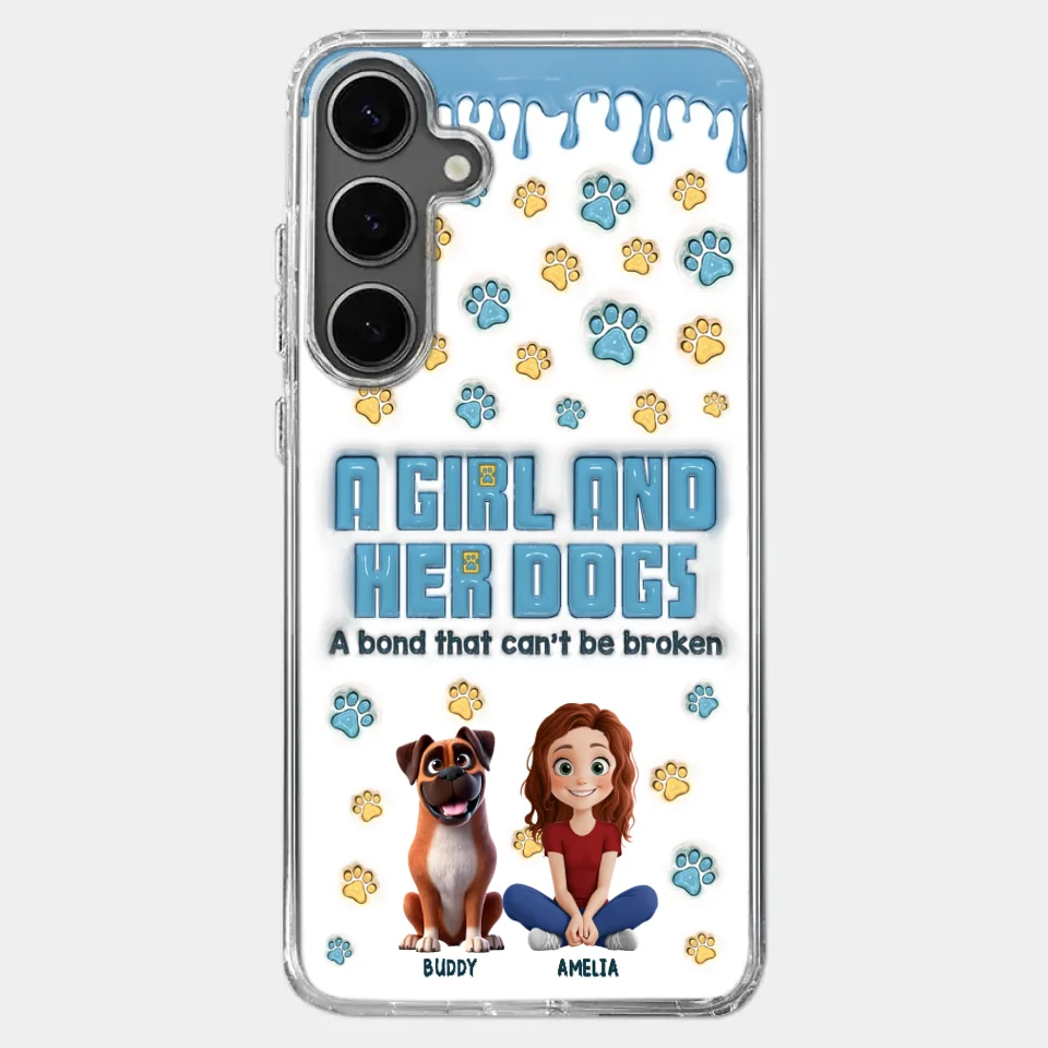 A Bond That Can't Be Broken - Dog Personalized Custom 3D Inflated Effect Printed Clear Phone Case - Gift For Pet Owners, Pet Lovers