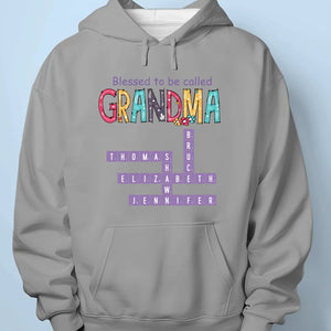 Puzzling Through Life With Grandma By Our Side - Family Personalized Custom Unisex T-shirt, Premium T-shirt, Hoodie - Gift For Mom, Grandma