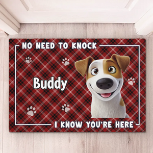 Furry Friends Set The Welcome Standard - Dog Personalized Custom Home Decor Decorative Mat - House Warming Gift For Pet Owners, Pet Lovers