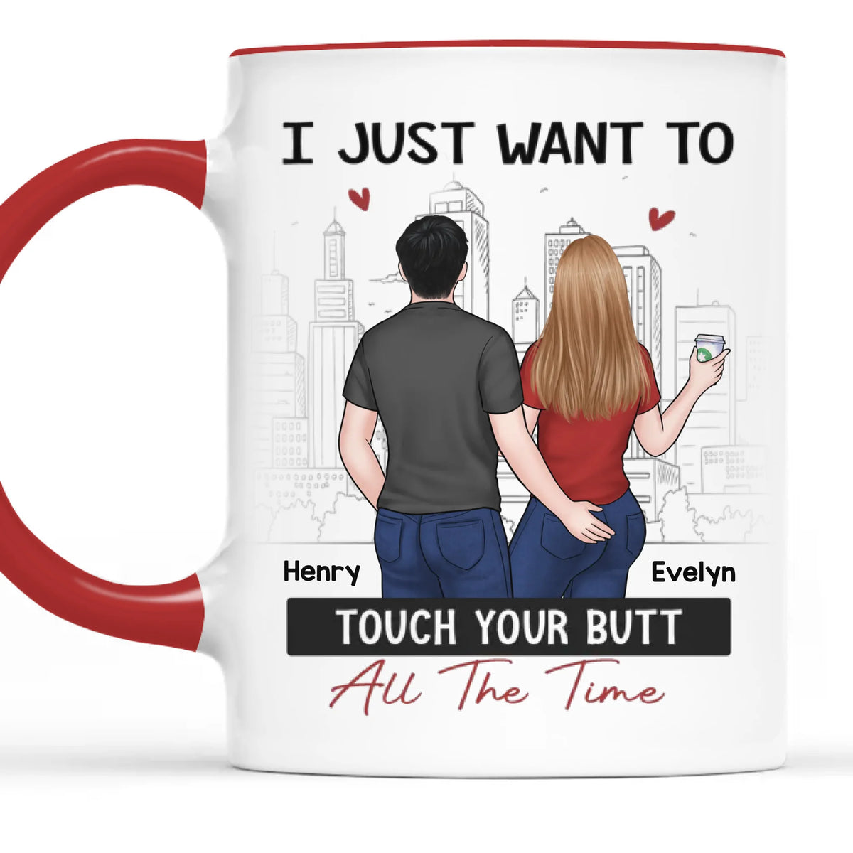 You're My Favorite Reason To Lose My Mind - Couple Personalized Custom Accent Mug - Gift For Husband Wife, Anniversary