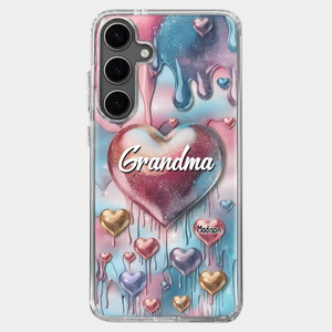 Forever In Grandmother's Heart - Family Personalized Custom 3D Inflated Effect Printed Clear Phone Case - Gift For Mom, Grandma