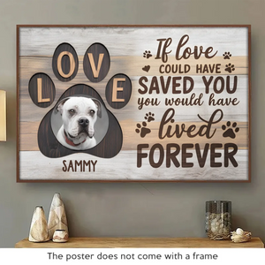 Custom Photo Your Love Will Always Guide Me - Memorial Personalized Custom Horizontal Poster - Sympathy Gift For Pet Owners, Pet Lovers