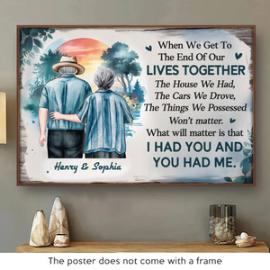 Together, We Are What Matters Most - Couple Personalized Custom Horizontal Poster - Gift For Husband Wife, Anniversary