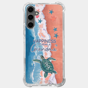 Happiness Is Being A Grandma - Family Personalized Custom 3D Inflated Effect Printed Clear Phone Case - Gift For Mom, Grandma