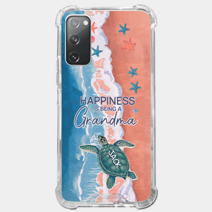 Happiness Is Being A Grandma - Family Personalized Custom 3D Inflated Effect Printed Clear Phone Case - Gift For Mom, Grandma