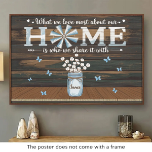 Time Together As A Family Is A Gift - Family Personalized Custom Horizontal Poster - Gift For Family Members