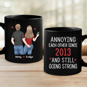 My Ride Or Die - Couple Personalized Custom Accent Mug - Gift For Husband Wife, Anniversary