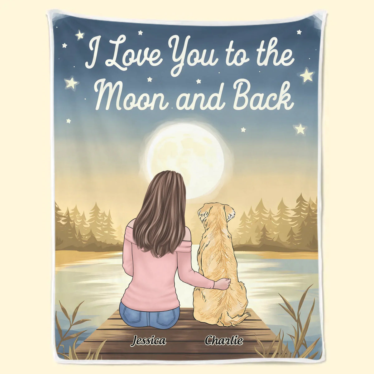 Paws Bring Peace To Our Souls - Dog & Cat Personalized Custom Blanket - Gift For Pet Owners, Pet Lovers