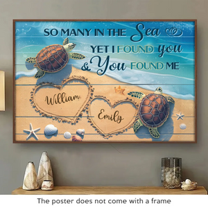 I Love You Completely, Just As You Are - Couple Personalized Custom Horizontal Poster - Gift For Husband Wife, Anniversary