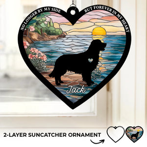 A Dog’s Love, An Everlasting Memory - Memorial Personalized Window Hanging Suncatcher Ornament - Sympathy Gift For Pet Owners, Pet Lovers