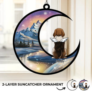 Heaven’s Gates Have A New Guardian - Memorial Personalized Window Hanging Suncatcher Ornament - Sympathy Gift For Pet Owners, Pet Lovers