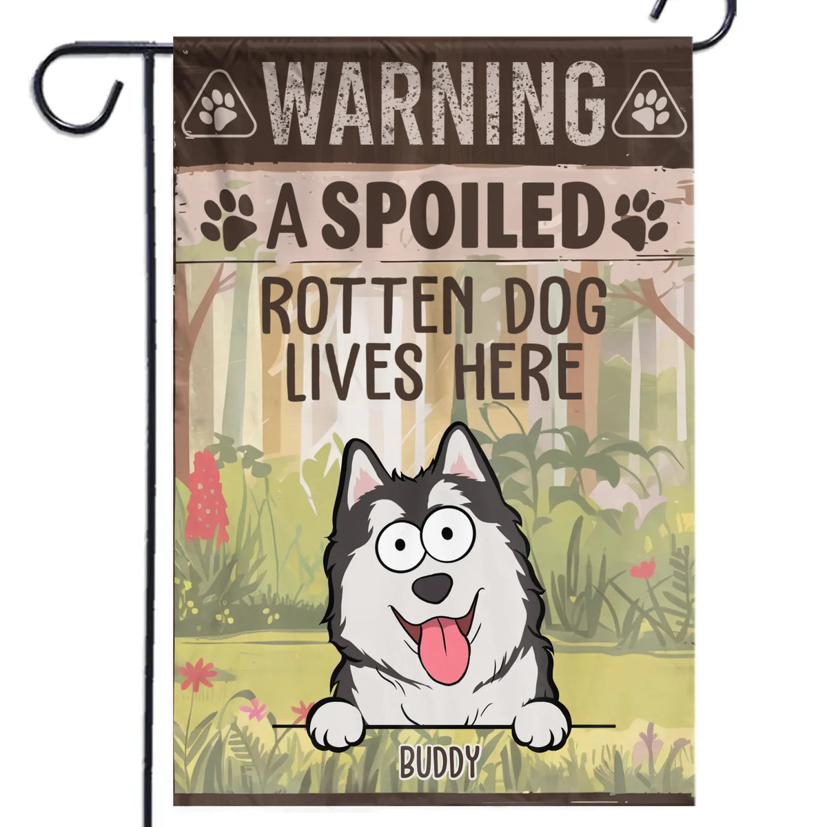 Rotten Dogs, Worse Bites - Dog Personalized Custom Flag - Gift For Pet Owners, Pet Lovers