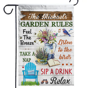 Sip A Drink Relax - Family Personalized Custom Flag - Gift For Yourself, Best Friends, Siblings, Family Members