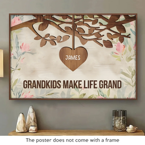 Family Love, A Timeless Treasure - Family Personalized Custom Horizontal Poster - Gift For Mom, Grandma