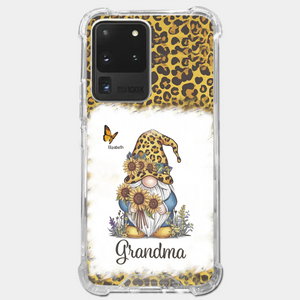 A Gnome’s Wisdom, A Grandma’s Heart - Family Personalized Custom Clear Phone Case - Gift For Mom, Grandma