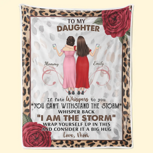 The World Is Brighter Because Of You - Family Personalized Custom Blanket - Mother's Day, Gift For Mom, Grandma