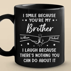 My Brother, My Hero, My Forever Support - Family Personalized Custom Mug - Gift For Family Members