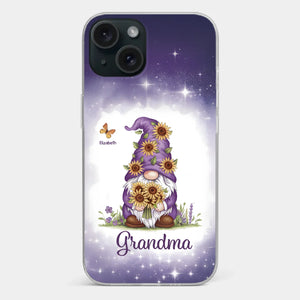 Love Grows Best In Grandma’s Arms - Family Personalized Custom Clear Phone Case - Gift For Mom, Grandma