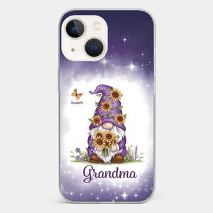 Love Grows Best In Grandma’s Arms - Family Personalized Custom Clear Phone Case - Gift For Mom, Grandma