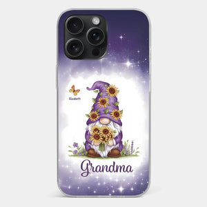 Love Grows Best In Grandma’s Arms - Family Personalized Custom Clear Phone Case - Gift For Mom, Grandma