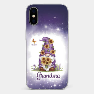 Love Grows Best In Grandma’s Arms - Family Personalized Custom Clear Phone Case - Gift For Mom, Grandma