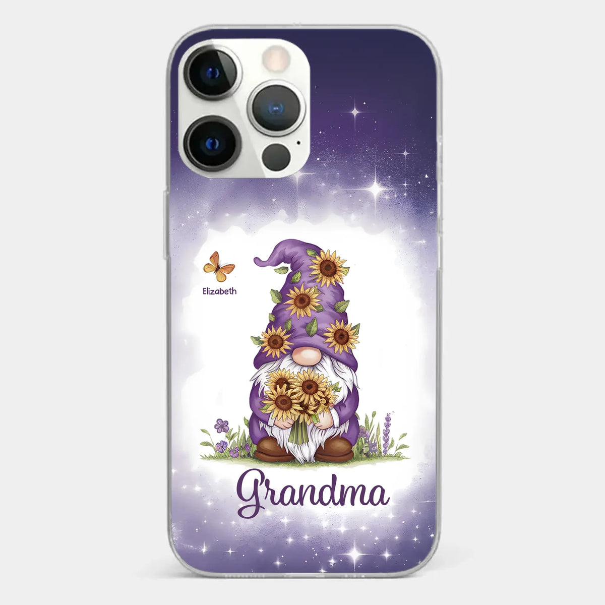 Love Grows Best In Grandma’s Arms - Family Personalized Custom Clear Phone Case - Gift For Mom, Grandma