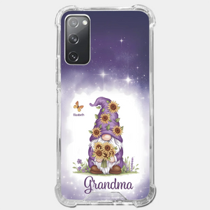 Love Grows Best In Grandma’s Arms - Family Personalized Custom Clear Phone Case - Gift For Mom, Grandma