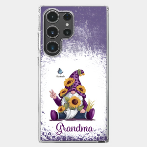 A Grandchild’s Smile Is Grandma’s Sunshine - Family Personalized Custom Clear Phone Case - Gift For Mom, Grandma