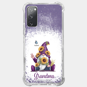 A Grandchild’s Smile Is Grandma’s Sunshine - Family Personalized Custom Clear Phone Case - Gift For Mom, Grandma