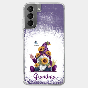 A Grandchild’s Smile Is Grandma’s Sunshine - Family Personalized Custom Clear Phone Case - Gift For Mom, Grandma