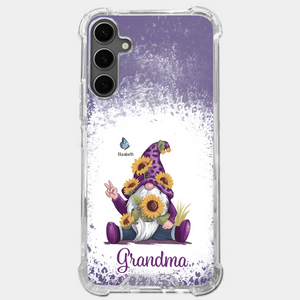 A Grandchild’s Smile Is Grandma’s Sunshine - Family Personalized Custom Clear Phone Case - Gift For Mom, Grandma