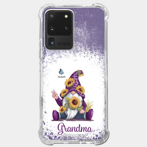 A Grandchild’s Smile Is Grandma’s Sunshine - Family Personalized Custom Clear Phone Case - Gift For Mom, Grandma