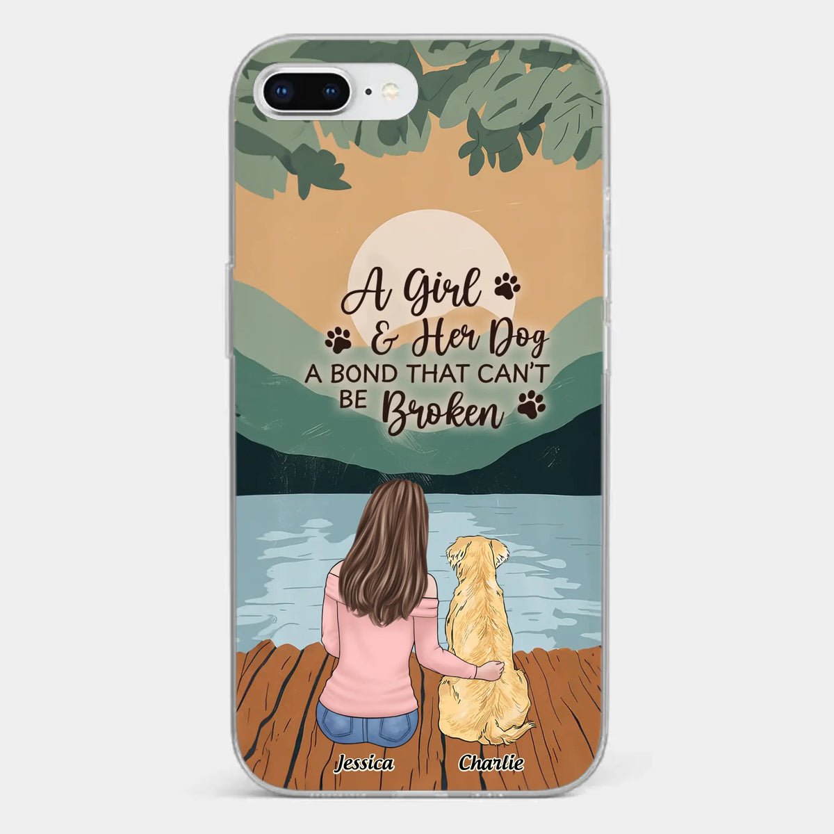 A Heart Full Of Paws - Dog Personalized Custom Clear Phone Case - Gift For Pet Owners, Pet Lovers