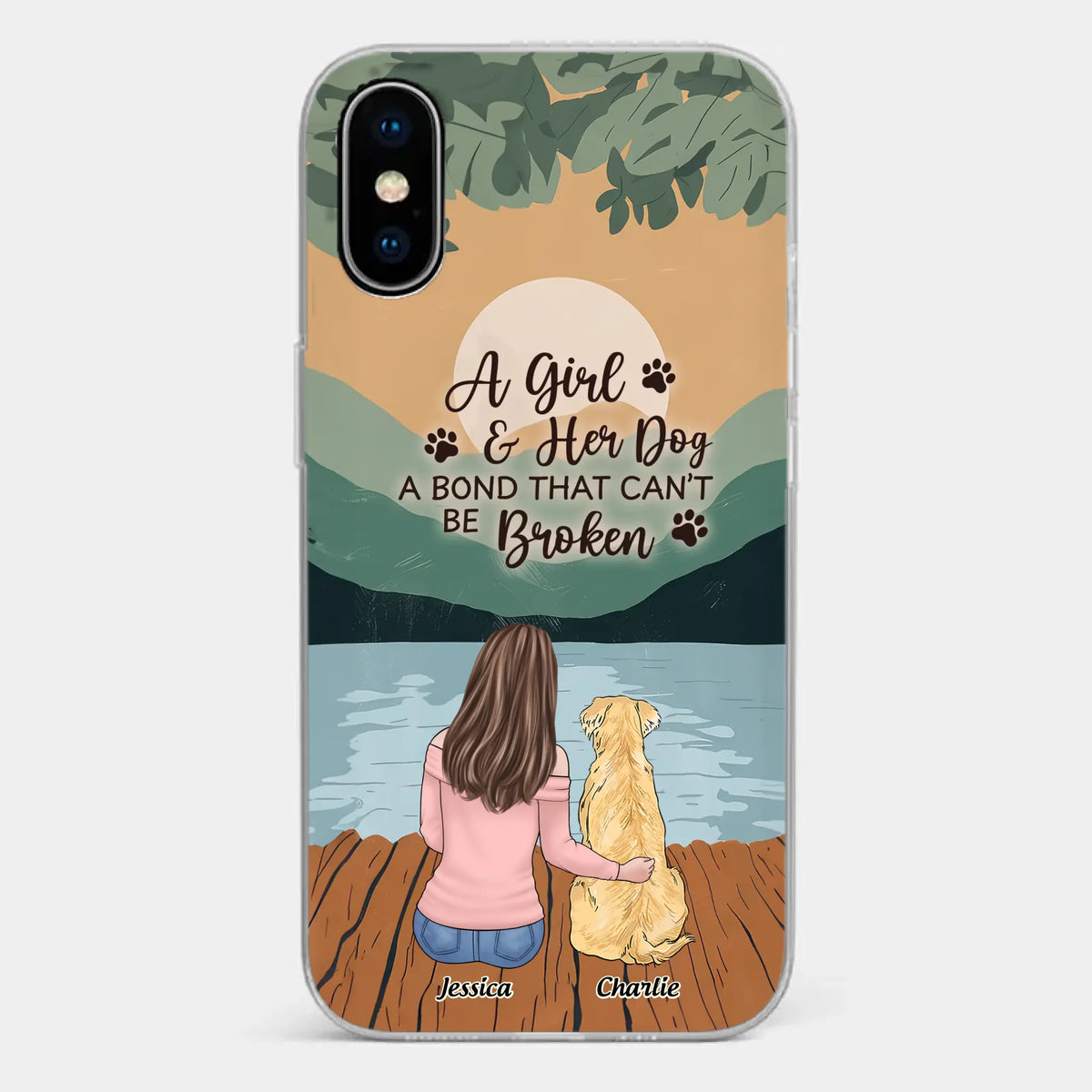 A Heart Full Of Paws - Dog Personalized Custom Clear Phone Case - Gift For Pet Owners, Pet Lovers