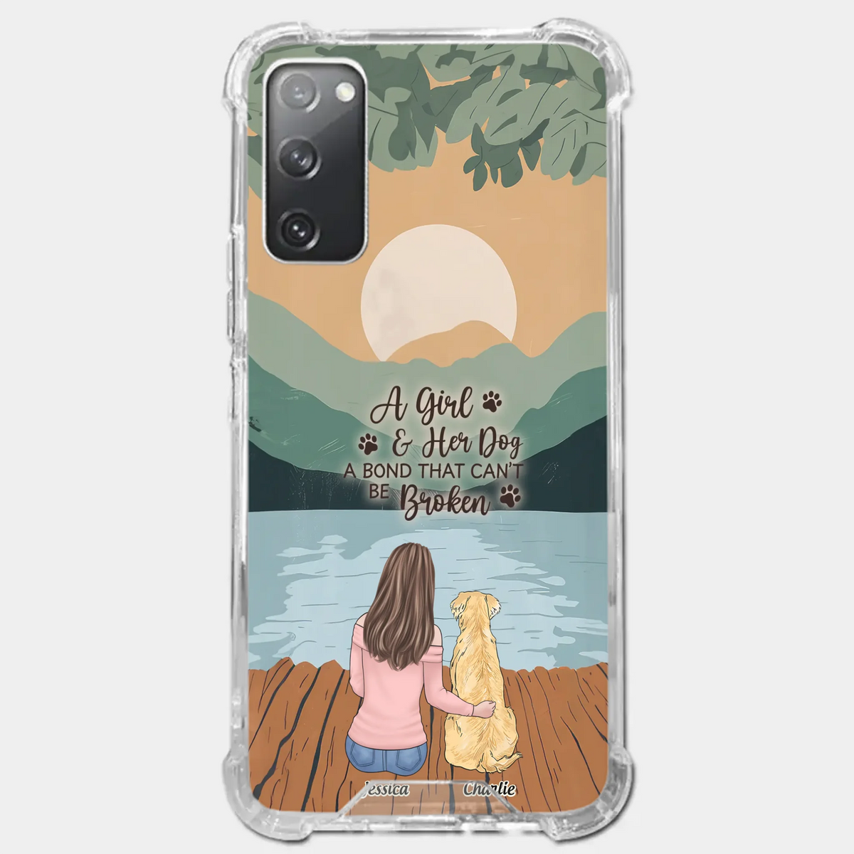 A Heart Full Of Paws - Dog Personalized Custom Clear Phone Case - Gift For Pet Owners, Pet Lovers