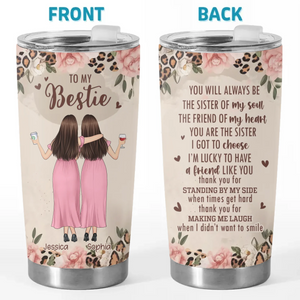 Forever My Favorite Human - Bestie Personalized Custom Tumbler -  Gift For Best Friends, BFF, Sisters