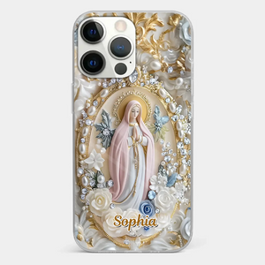 In Love And Faith - Family Personalized Custom 3D Inflated Effect Printed Clear Phone Case - Gift For Yourself, Best Friends, Siblings, Family Members