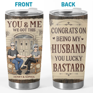 My Heart Recognized You From The Start - Couple Personalized Custom Tumbler - Gift For Husband Wife, Anniversary