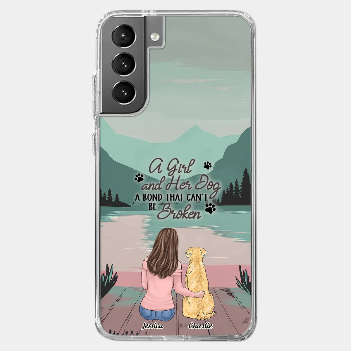 Tails Of Love - Dog Personalized Custom Clear Phone Case - Gift For Pet Owners, Pet Lovers