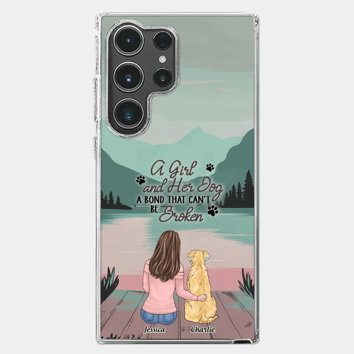 Tails Of Love - Dog Personalized Custom Clear Phone Case - Gift For Pet Owners, Pet Lovers