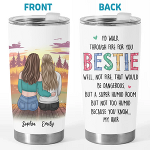 Celebrate The Bonds That Mean The Most - Bestie Personalized Custom Tumbler -  Gift For Best Friends, BFF, Sisters