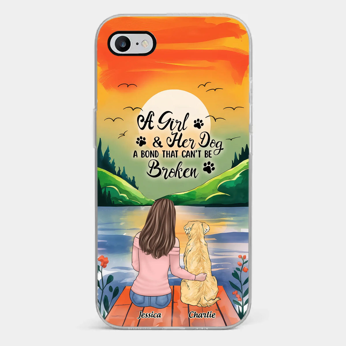 Paw-some Love - Dog Personalized Custom Clear Phone Case - Gift For Pet Owners, Pet Lovers