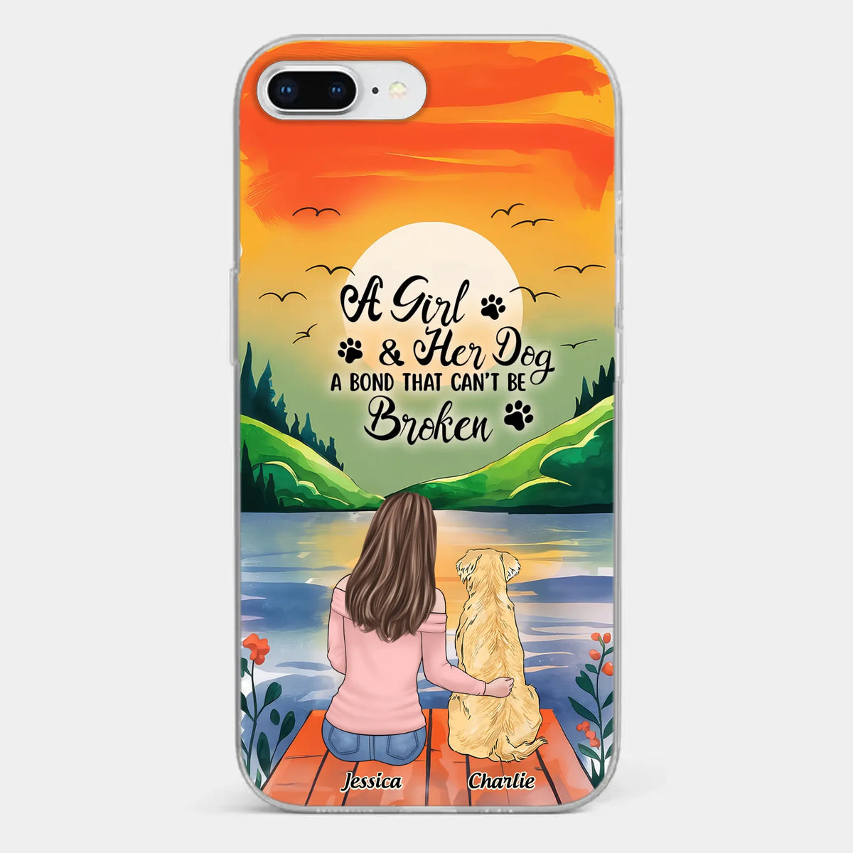 Paw-some Love - Dog Personalized Custom Clear Phone Case - Gift For Pet Owners, Pet Lovers