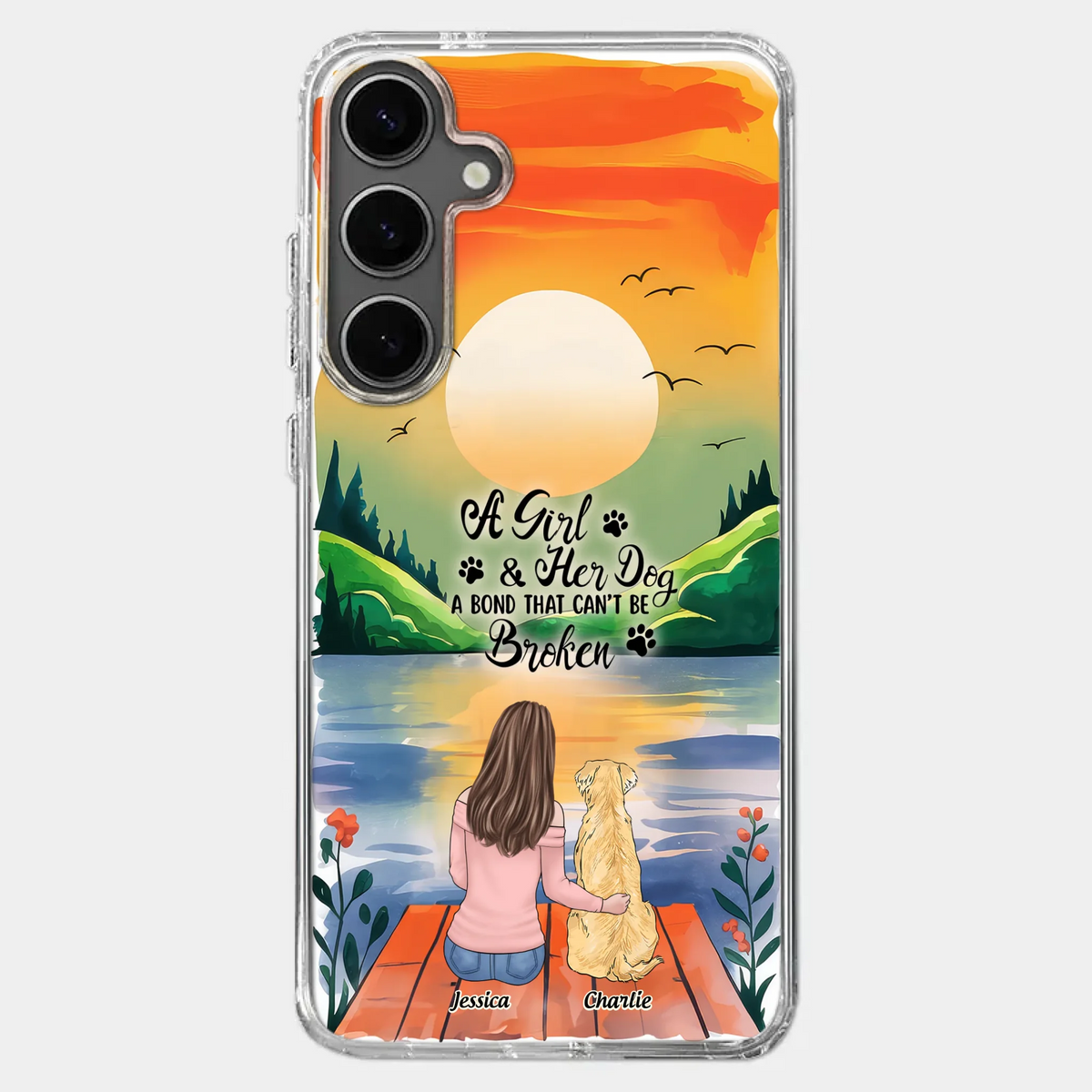 Paw-some Love - Dog Personalized Custom Clear Phone Case - Gift For Pet Owners, Pet Lovers
