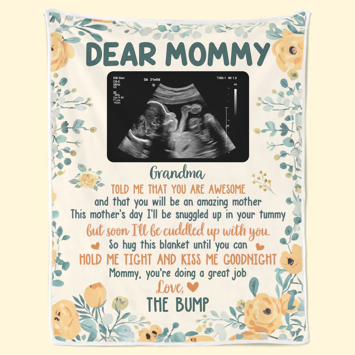 Custom Photo Celebrate The Joy Of New Beginnings - Family Personalized Custom Blanket - Baby Shower Gift, Gift For First Mom