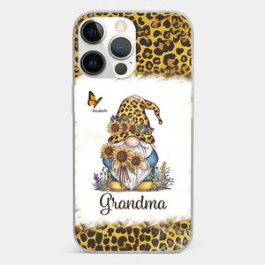 A Gnome’s Wisdom, A Grandma’s Heart - Family Personalized Custom Clear Phone Case - Gift For Mom, Grandma