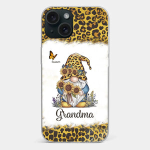 A Gnome’s Wisdom, A Grandma’s Heart - Family Personalized Custom Clear Phone Case - Gift For Mom, Grandma