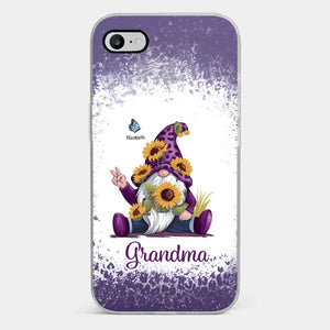 A Grandchild’s Smile Is Grandma’s Sunshine - Family Personalized Custom Clear Phone Case - Gift For Mom, Grandma