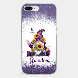 A Grandchild’s Smile Is Grandma’s Sunshine - Family Personalized Custom Clear Phone Case - Gift For Mom, Grandma