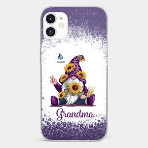 A Grandchild’s Smile Is Grandma’s Sunshine - Family Personalized Custom Clear Phone Case - Gift For Mom, Grandma